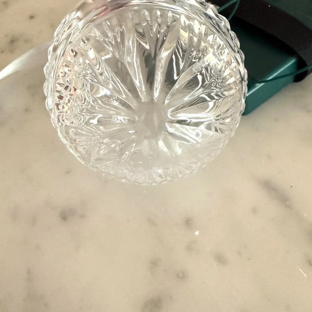Waterford Crystal Lismore Lighted Christmas Ornament Clear Glass Sphere Silver